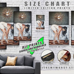 JEREMY WORST Cat Mom Sexy leather suit woman villian Hero Goth City Stickers Game room painting Comic Art image 5