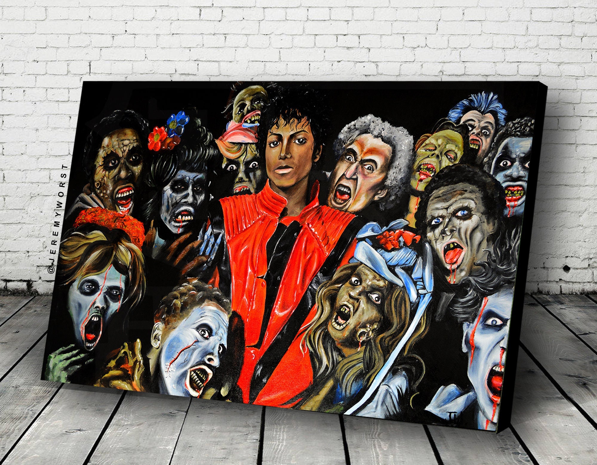 Thriller MJ Zombie Art Print by Jeremy Worst - Etsy