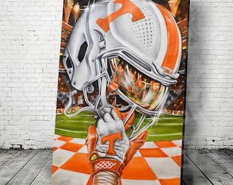 Tennessee VOLS Helmet Football Art Print (Limited Edition)