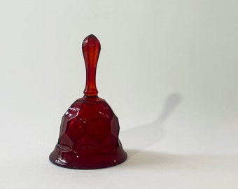 Ruby Red Georgian Bell by Viking Glass