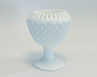 Milk Glass Hobnail Vase by Fenton