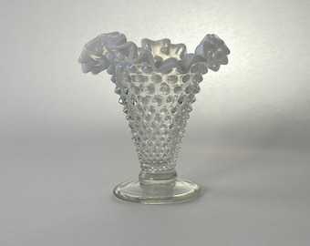French Opalescent Hobnail Vase by Fenton 1