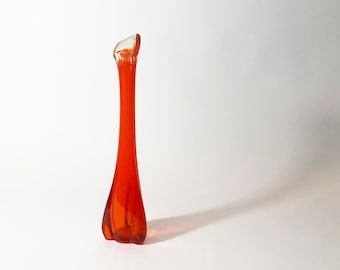 Persimmon Three Foil Swung Vase