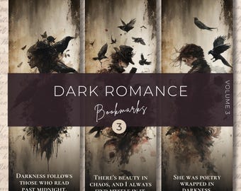 Segnalibri gotici con corvi – Poesia dark romance malinconica (Download digitale)
