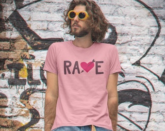 RAVE - Catherine - Vincents Short-Sleeve Unisex Pink T-Shirt | Anime Waifu Persona 4 Cosplay Manga Otaku Video Game Replica Sad Boy Bad Boy