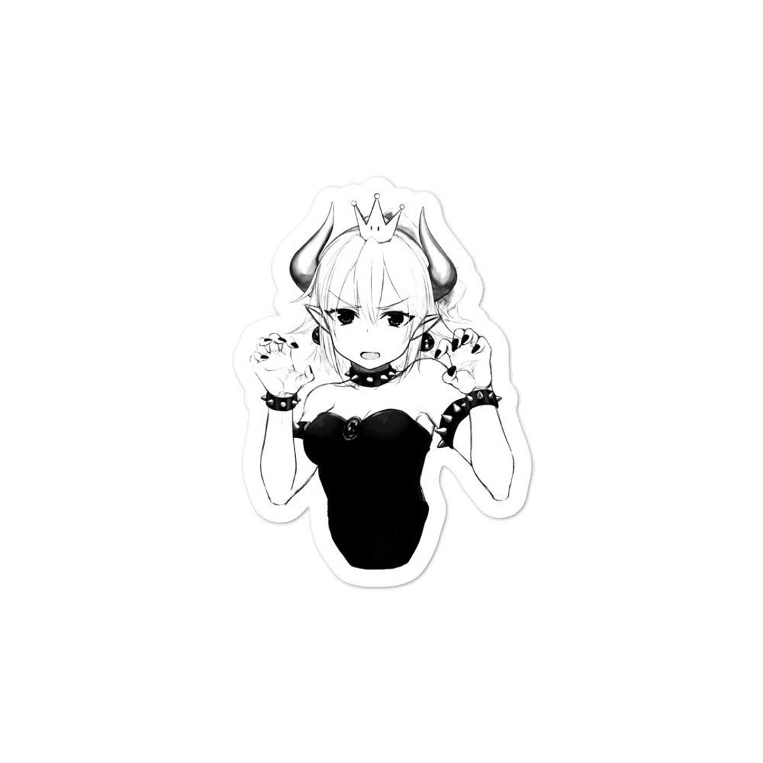 Cute Bowsette Sticker - Etsy