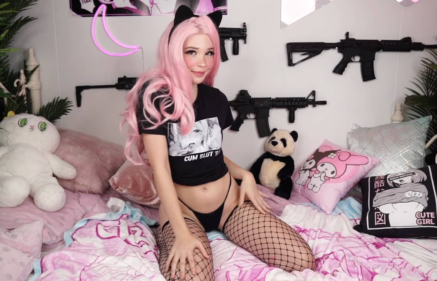 Cum Slut Women's Short-sleeve T-shirt Belle Delphine Approved Kinky Sensual  Naughty Anime Waifu Babe Adult Twitch Streaming Cam - Etsy