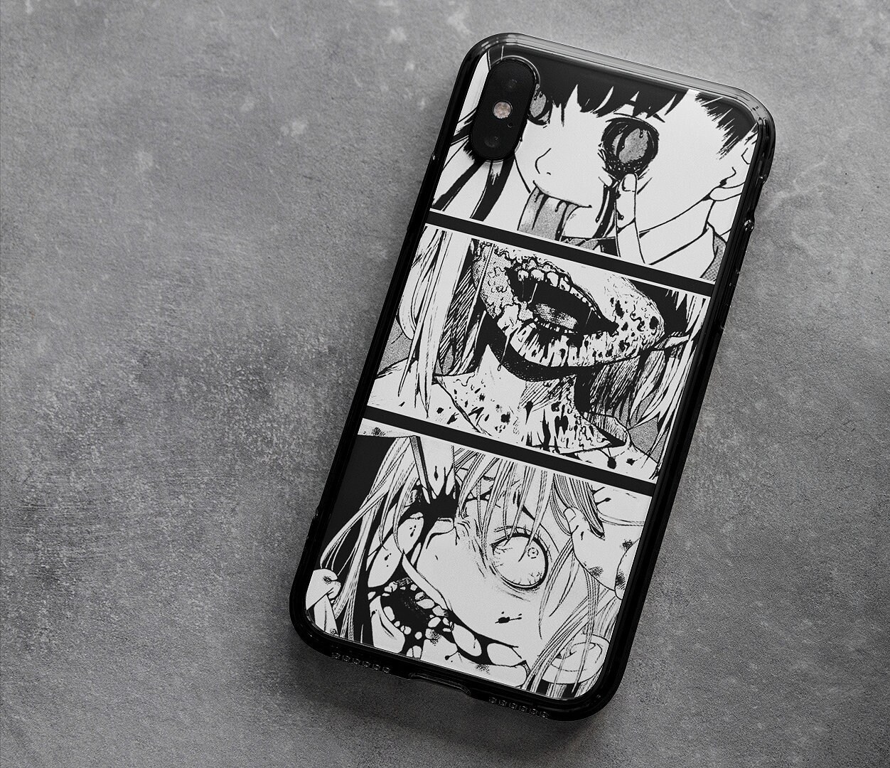 Ero Guro Kawaii Manga Schoolgirls - iPhone Case Horror Gore Goth Punk…