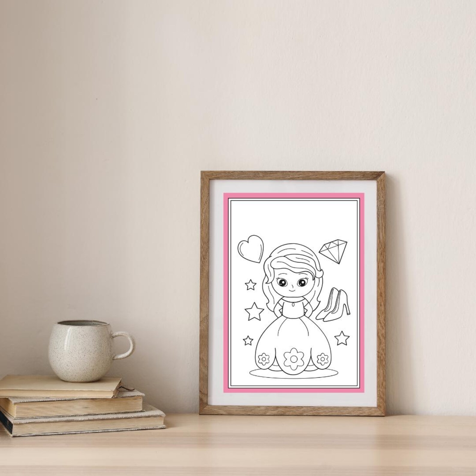 Fairy & Princess Coloring Book for Kids · 25 Pages · Instant PDF ...