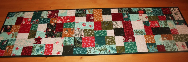 Cheer & Merriment Christmas Quilted Table Runner - Etsy