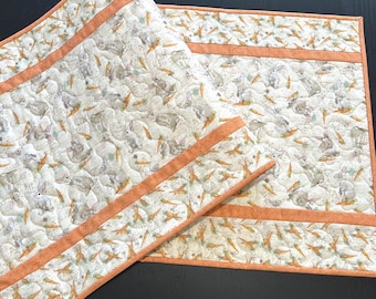Bunny Hop quilted table runner
