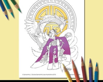 coloring bookmarks dragon coloring pages printable etsy