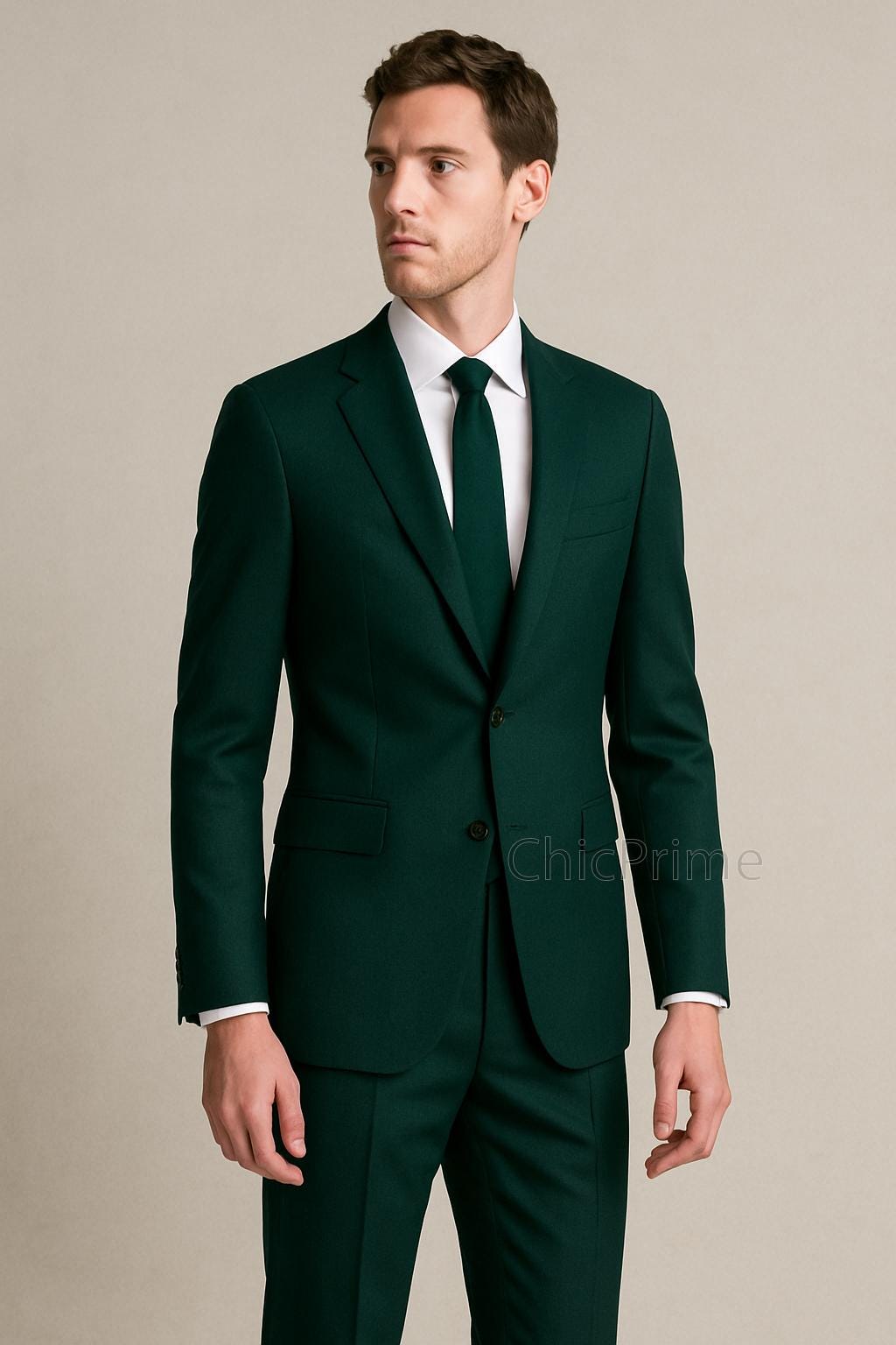navy blue suit with emerald green dress Bottle Suit, Slim Fit Two Piece, Custom Wedding Premium blend of polyester Color:Morning Fog Grey Emerald tie iridescent sequin print 1970s Multicolored Sleeveless Maxi