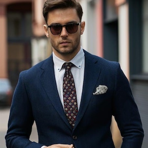 Blue suit for men, two piece suit, groom suit, slim Fit Suits, Wedding and party wear suit, Men Formal Suit.