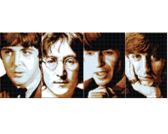 Items similar to The Beatles Cross Stitch Pattern ( Printable PDF ...