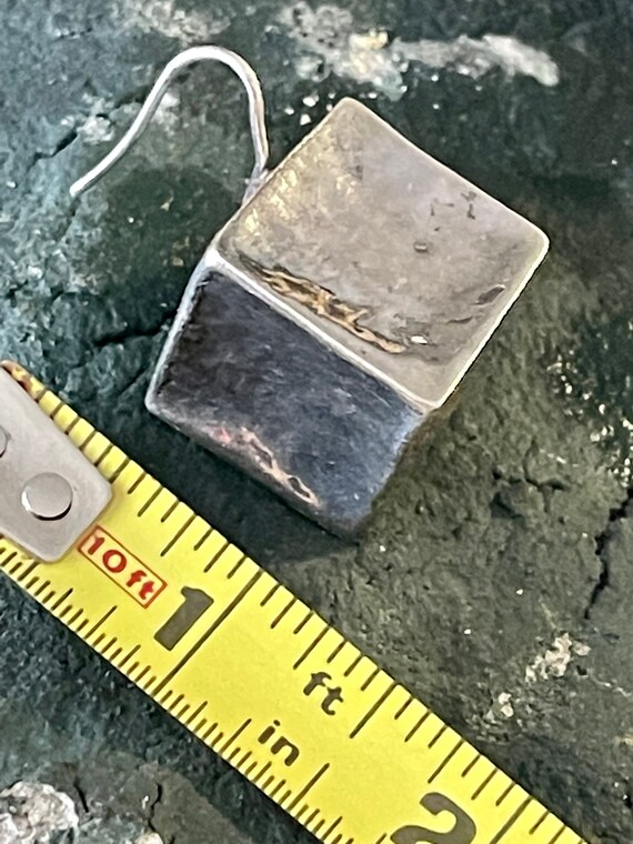 Mexican Modern Sculpted Sterling Silver Geometric… - image 4