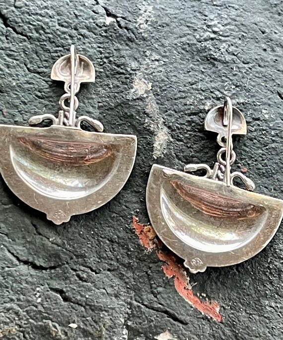 Tribal Art Deco Geometric Sterling Silver Vintage… - image 6