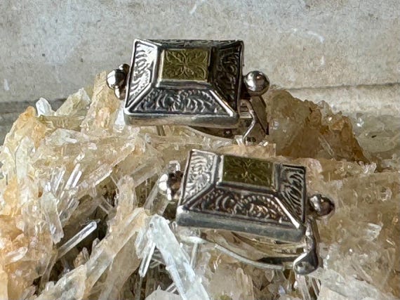 Savati Solid Sterling Silver with Gold  Byzantine… - image 8