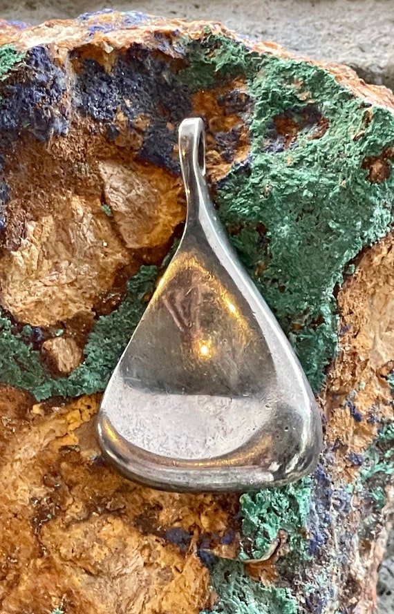 Modernist Denmark Sterling Silver Vintage Pendant… - image 4