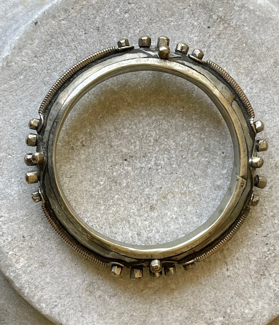 Old Tribal Silver Antique Bangle Bracelet