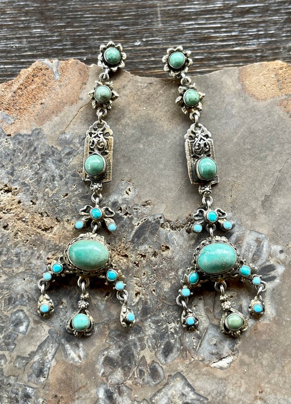 Stunning Persian Turquoise Silver Austro Hungaria… - image 9