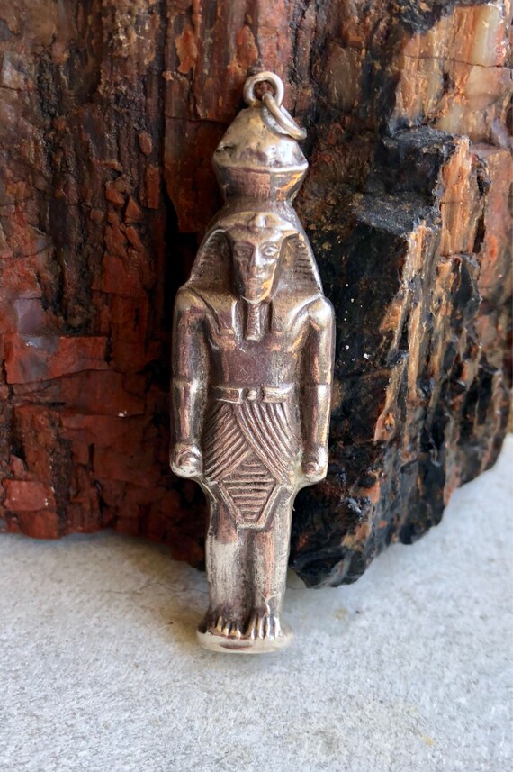 Art Deco Egyptian 3 Dimensional Pharaoh Vintage A… - image 5