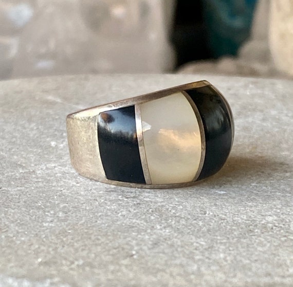 Beautiful Native American Chunky Solid Sterling S… - image 1