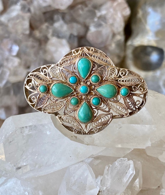 Art nouveau shop silver brooch