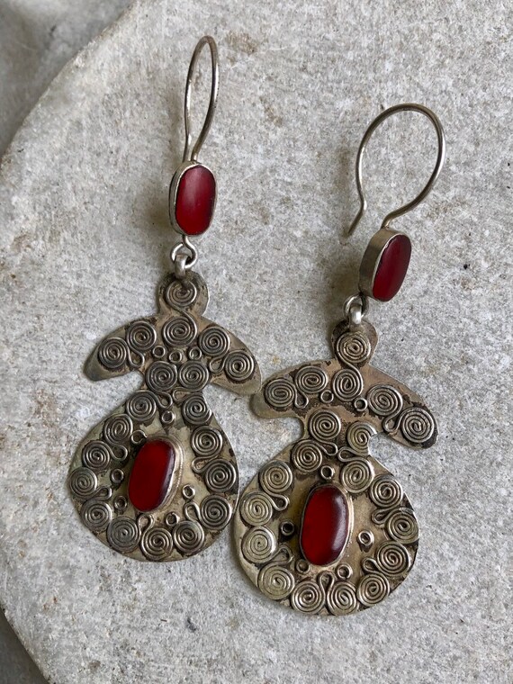 Ethnographic Silver Carnelian Tribal Bedouin Vint… - image 2