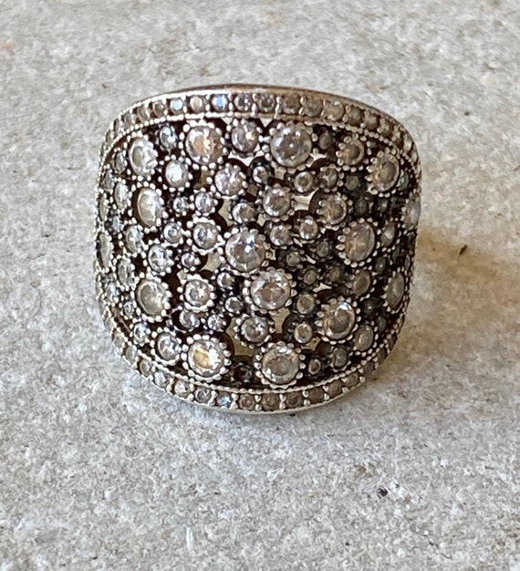 Beautiful Open Back Zircon Sterling Silver Vintag… - image 7