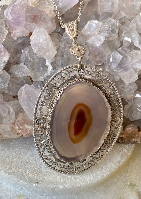 Stunning Art Nouveau Sterling Silver Filigree Sli… - image 3