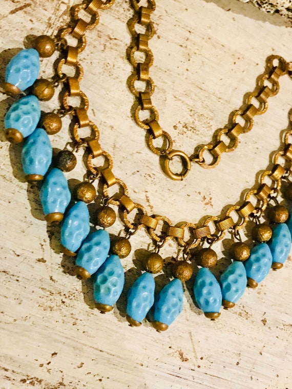 Beautiful Art Nouveau Art Deco Ornate Brass Robin… - image 1