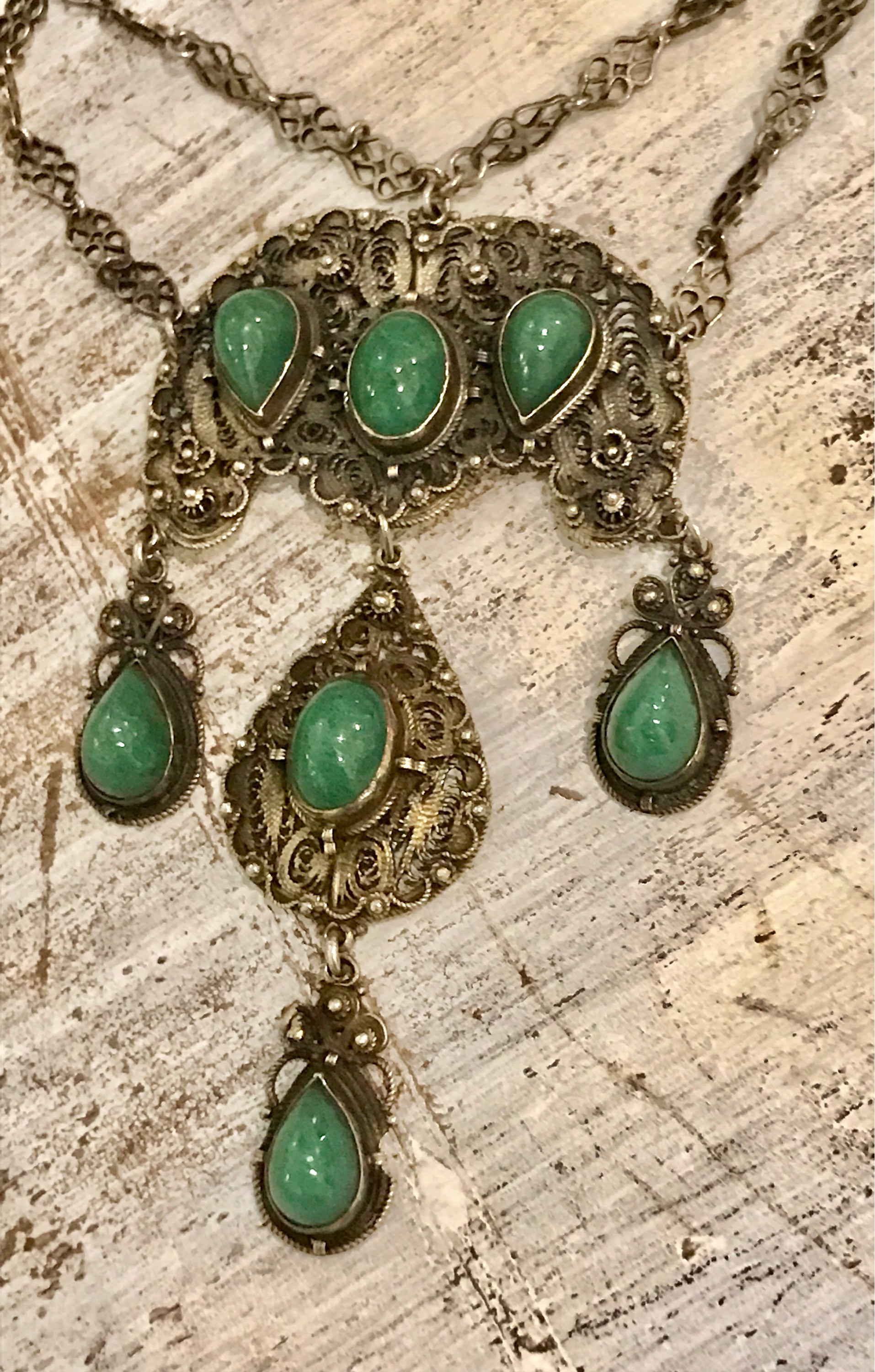 Beautiful Renaissance Art Nouveau Italian Filigree Sterling