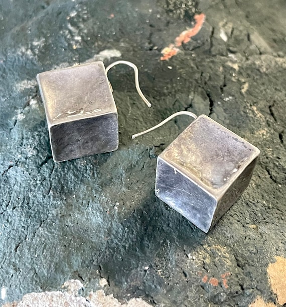 Mexican Modern Sculpted Sterling Silver Geometric… - image 10