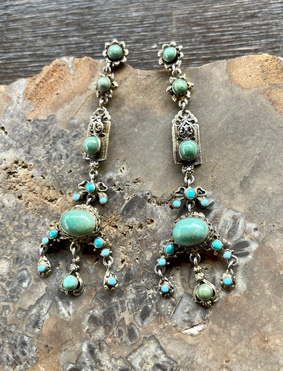 Stunning Persian Turquoise Silver Austro Hungaria… - image 4