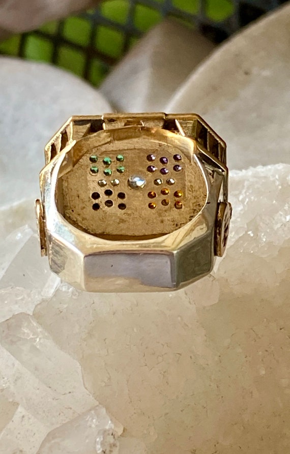 Bold Beautiful French Football Soccer Ring  Multi… - image 9