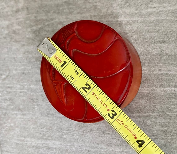 Authentic 1920s Art Deco Carved Bakelite Vintage … - image 3