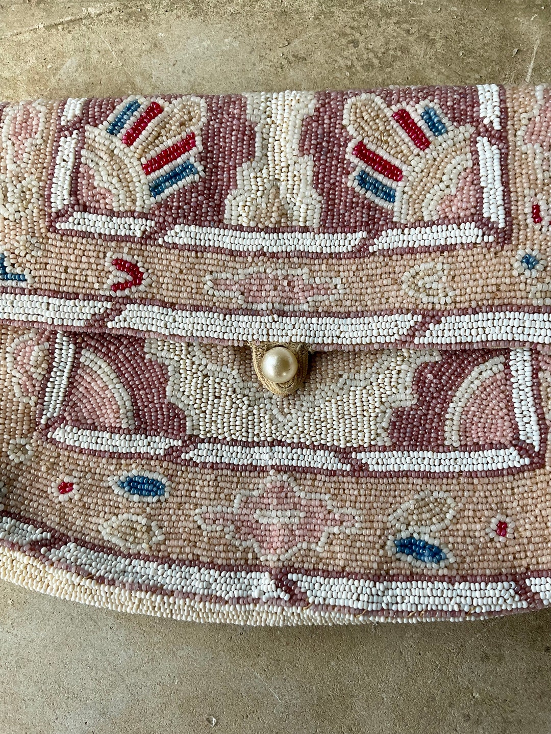 Authentic 1920s Art Deco Hand Beaded Antique Evening Bag Purse - Etsy