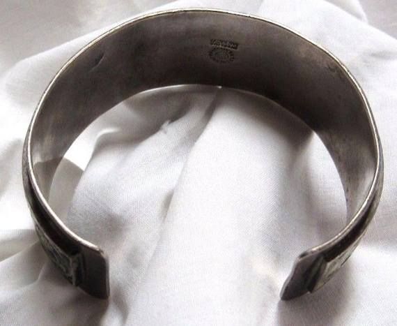 Solid Sterling Silver Mixed Green Stone Mosaic Mi… - image 4