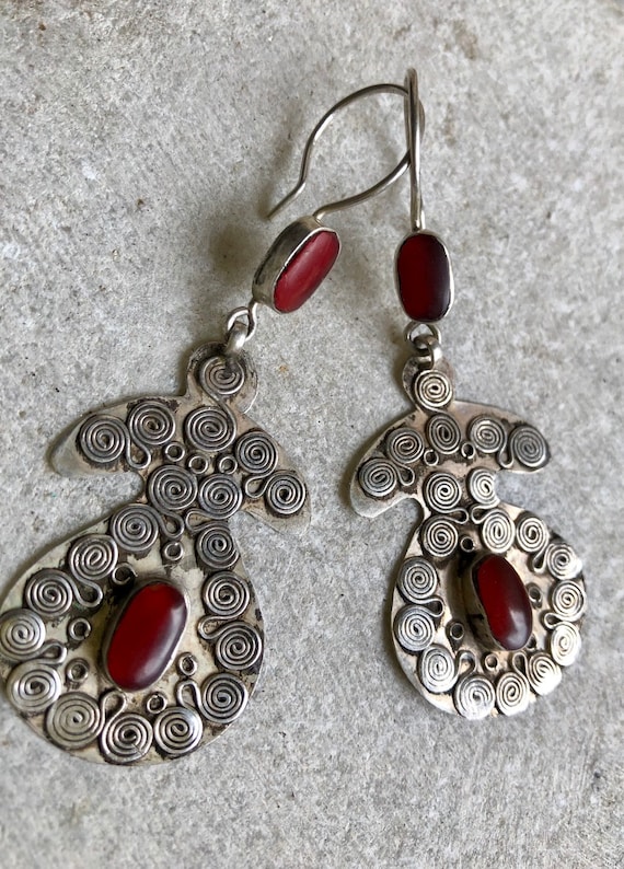 Ethnographic Silver Carnelian Tribal Bedouin Vint… - image 3