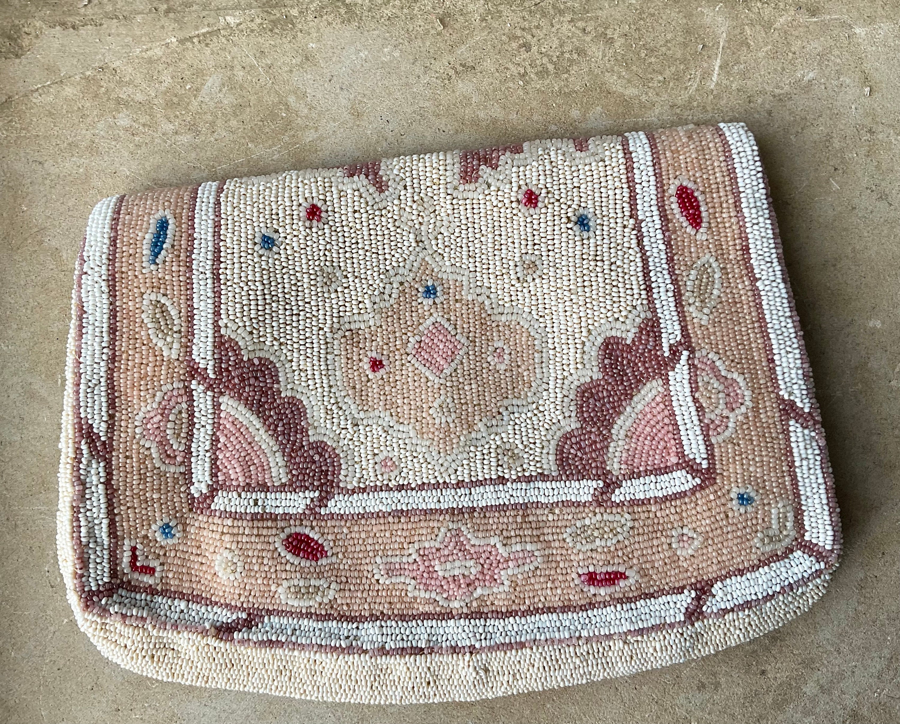 Authentic 1920s Art Deco Hand Beaded Antique Evening Bag Purse - Etsy