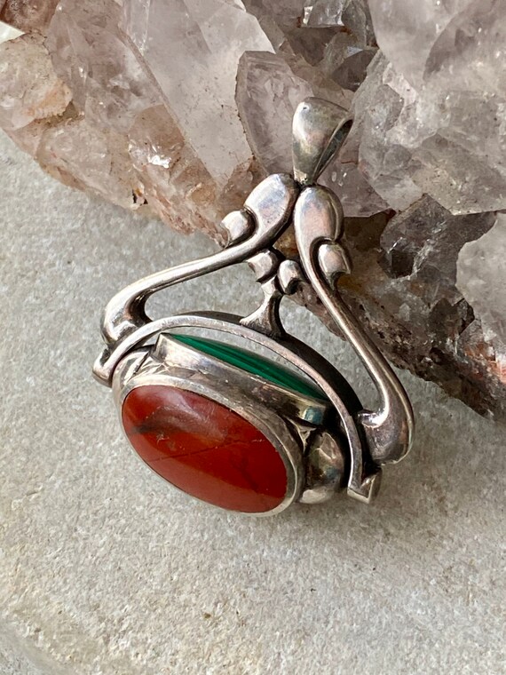 Beautiful Multi Gemstone Red Japser Black Onyx Gr… - image 10