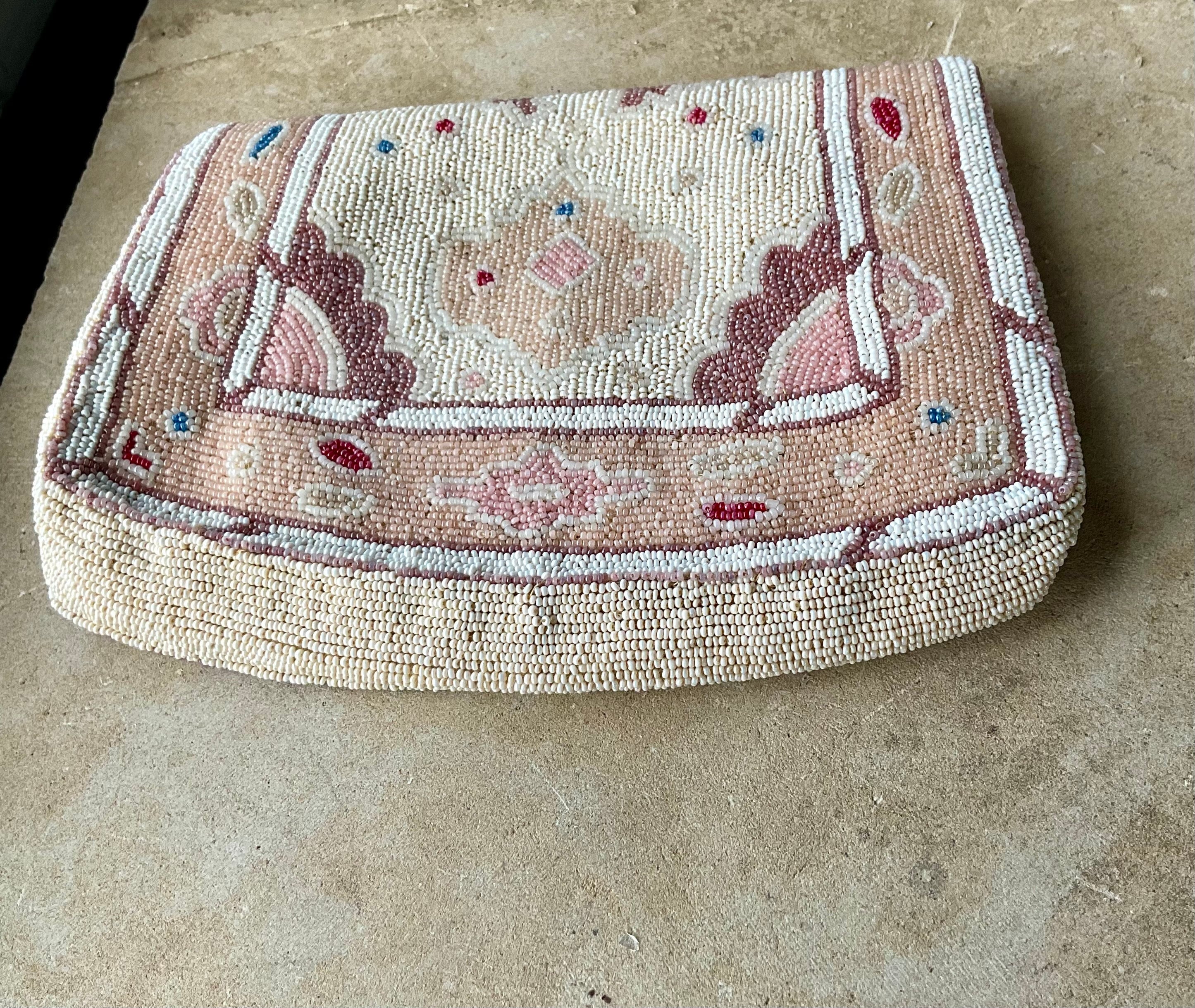 Authentic 1920s Art Deco Hand Beaded Antique Evening Bag Purse - Etsy