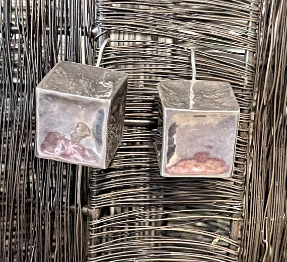 Mexican Modern Sculpted Sterling Silver Geometric… - image 7