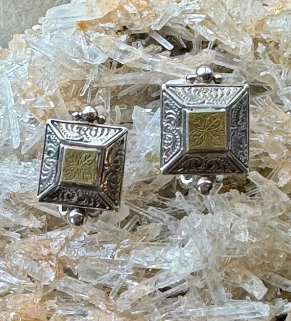 Savati Solid Sterling Silver with Gold  Byzantine… - image 5