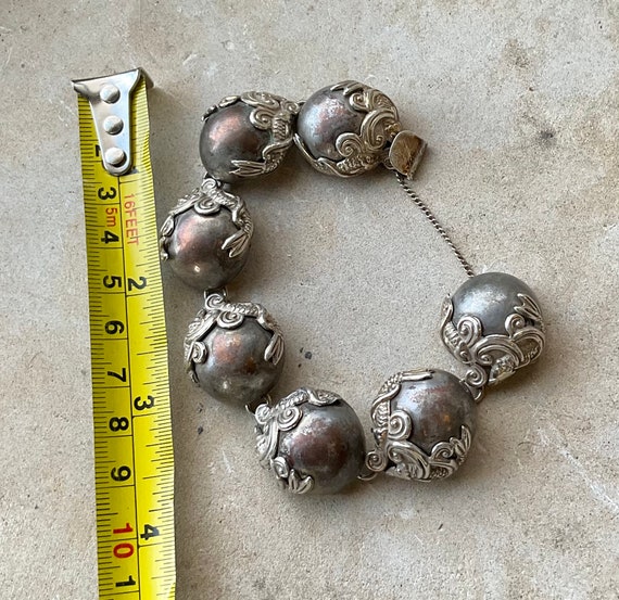 Jose Anton Mexican Sterling Silver Vintage Bracel… - image 9