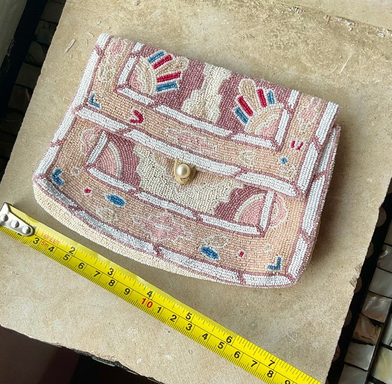 Authentic 1920s Art Deco Hand Beaded Antique Evening Bag Purse - Etsy