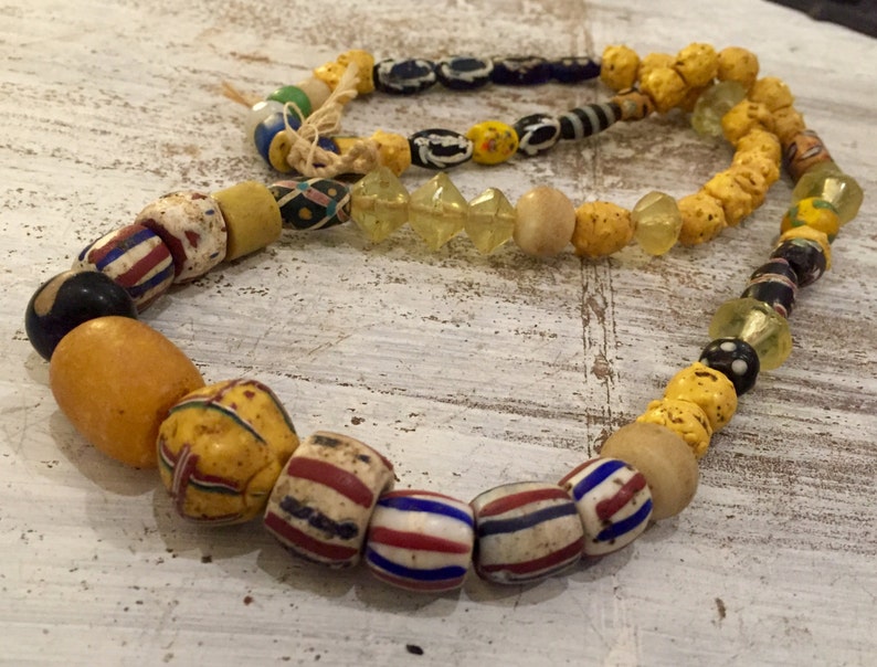 Beautiful Old African Multi Vintage Antique Trade Beads