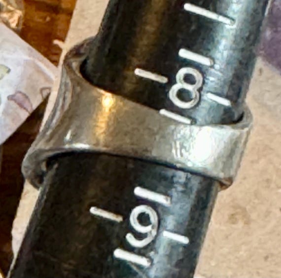 Modernist Sculpted Sterling Silver Vintage Ring - image 10