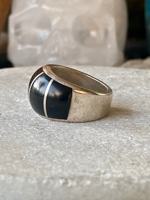 Beautiful Native American Chunky Solid Sterling S… - image 4